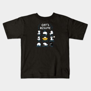 Cat's Resume Kids T-Shirt